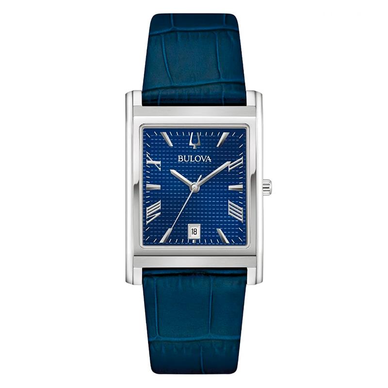RELOGIO MASCULINO BULOVA 96B442 AZUL/PRATA