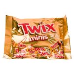 SACO BARRA DE CHOCOLATE TWIX NAO RECHEADO TWIX MINIS 333G