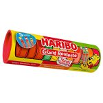 BALAS DE GOMA HARIBO EM TUBO GIANT ROULETTE MULTI SABOR 225G