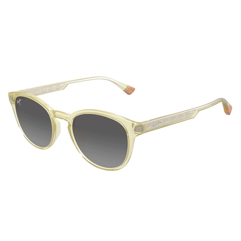 OCULOS DE SOL MAUI JIM UNISSEX GREY HIEHIE SHINY TRANS YELLOW MJ0636S-004
