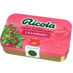 BALAS SUICAS RICOLA CRANBERRY SEM ACUCAR 75G
