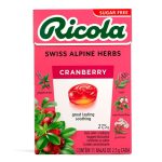 KIT C/BALINHAS RICOLA CRANBERRY ZERO ACUCAR DE ERVAS SUICAS 20X40G