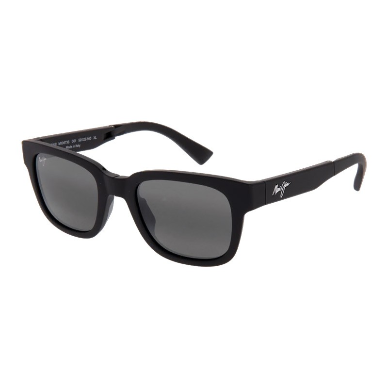 OCULOS DE SOL MAUI JIM GREY LELEPAU MATTE BLACK MJ0673S-001