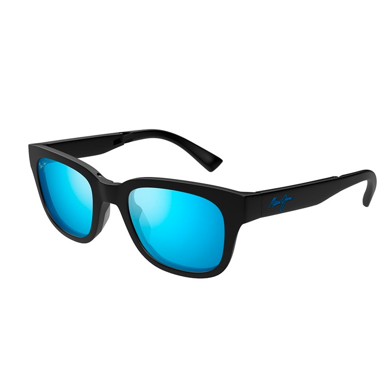 OCULOS DE SOL MAUI JIM BLUE HAWAII LELEPAU MATTE BLACK MJ0673S-003