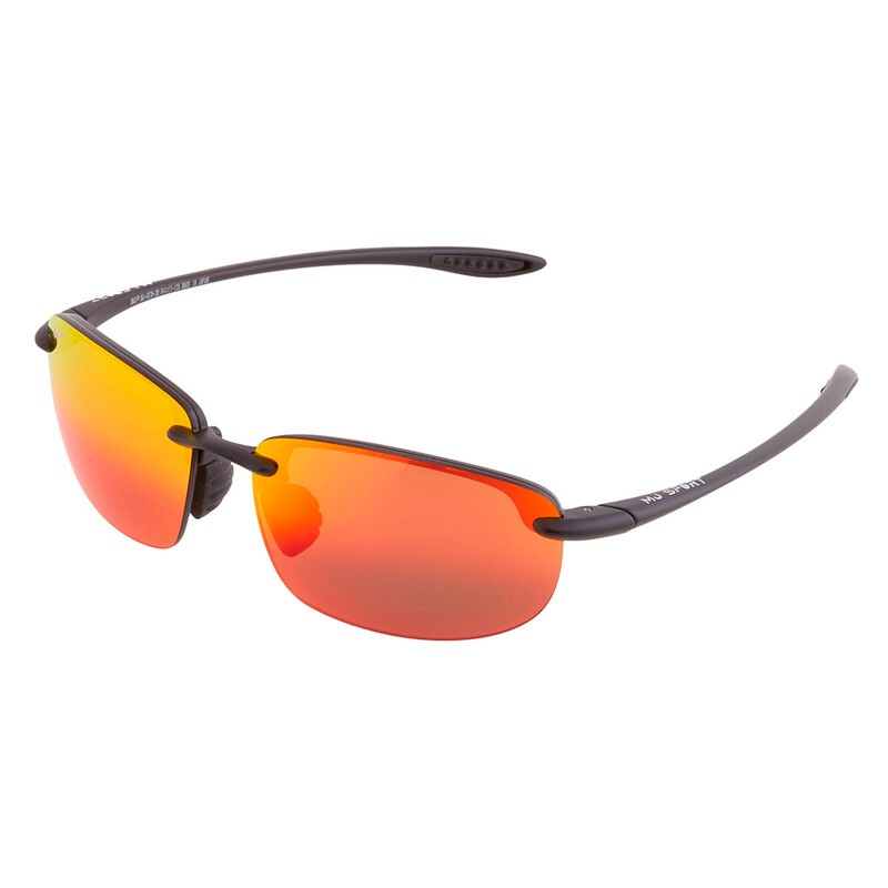 OCULOS DE SOL MAUI JIM HAWAII LAVA HOOKIPA BLACK MATTE MJ0407SA-002 PRETO/VERMELHO