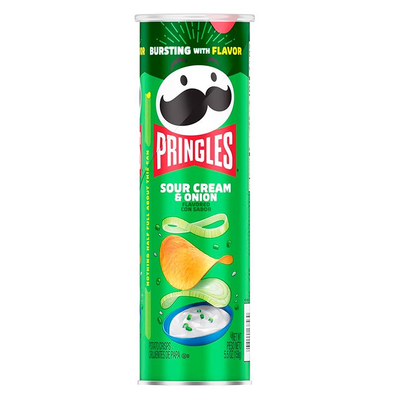 BATATA CHIPS PRINGLES POTATO CHIPS SOUR CREAM ONION 158G