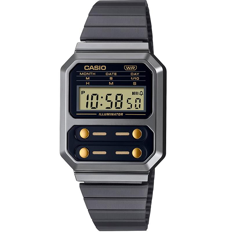 RELOGIO MASCULINO CASIO DIGITAL A100WEGG1A2 CINZA