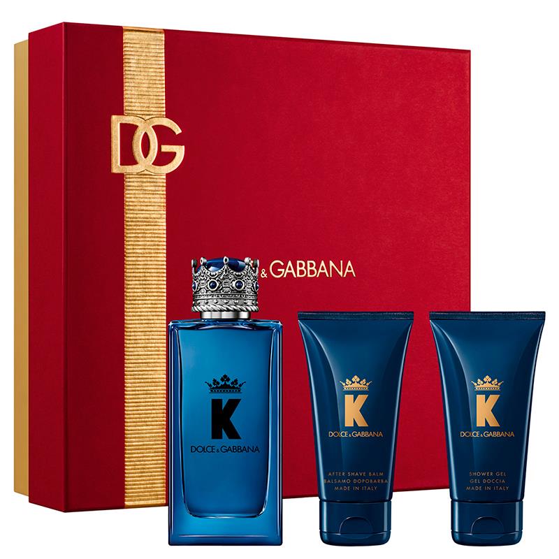 KIT PERFUME DOLCEGABBANA K BY DG EDP 100ML + BALSAMO POSBARBA 50ML + GEL DE BANHO 50ML