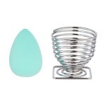 KIT ESPONJA DE MAQUIAGEM CALA SUPORTE MENTA DUO 2 UN