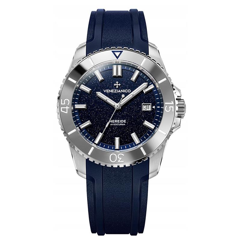 RELOGIO ANALOGICO MASCULINO VENEZIANICO 4521550 NEREIDE AVVENTURINA AZUL