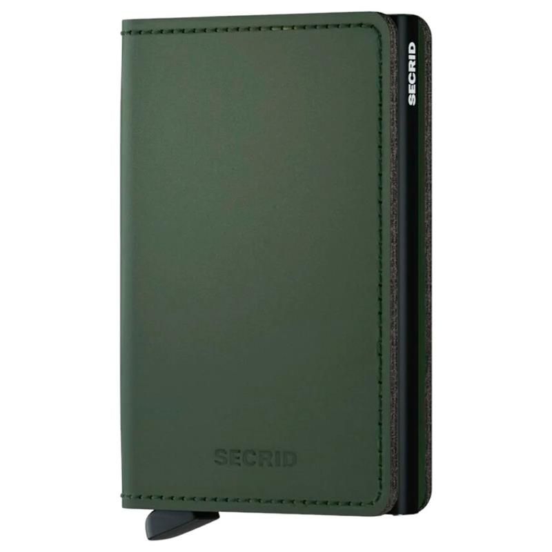 CARTEIRA MASCULINO SECRID SLIMWALLET MATTE SMGREENBLACK VERDE