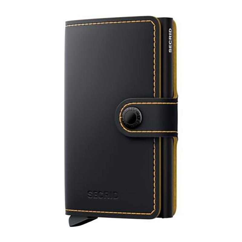 MINI CARTEIRA UNISEX SECRID NA MM MATTE BLACK OCHRE