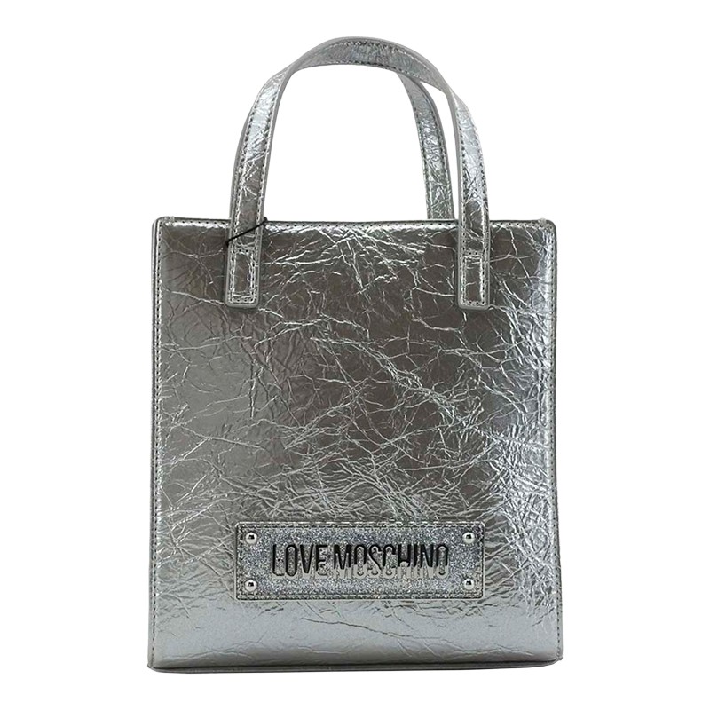 BOLSA LOVE MOSCHINO FEMININA PRATEADO JC4173PP1LLU0902