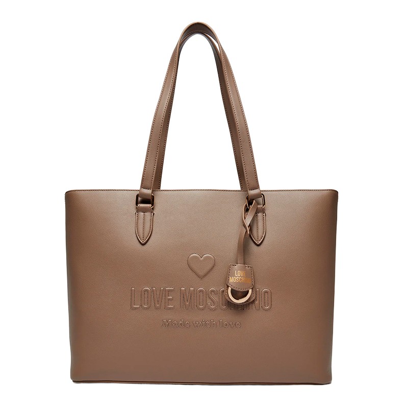 BOLSA LOVE MOSCHINO FEMININA MARROM CLARO JC4114PP1LL1020A