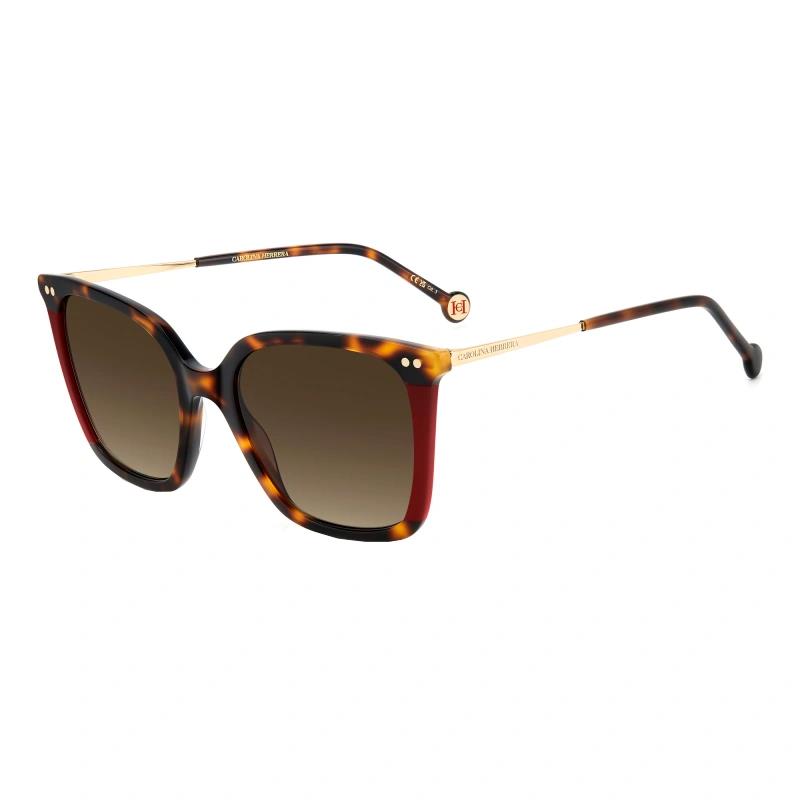 OCULOS DE SOL FEMININOS HER 0292S CAROLINA HERRERA 5319140MM HAVANA 20803608653HA