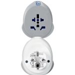 ADAPTADOR UNIVERSAL GO TRAVEL P/TOMADAS WORLD USA USBC ADAPTOR CINZA