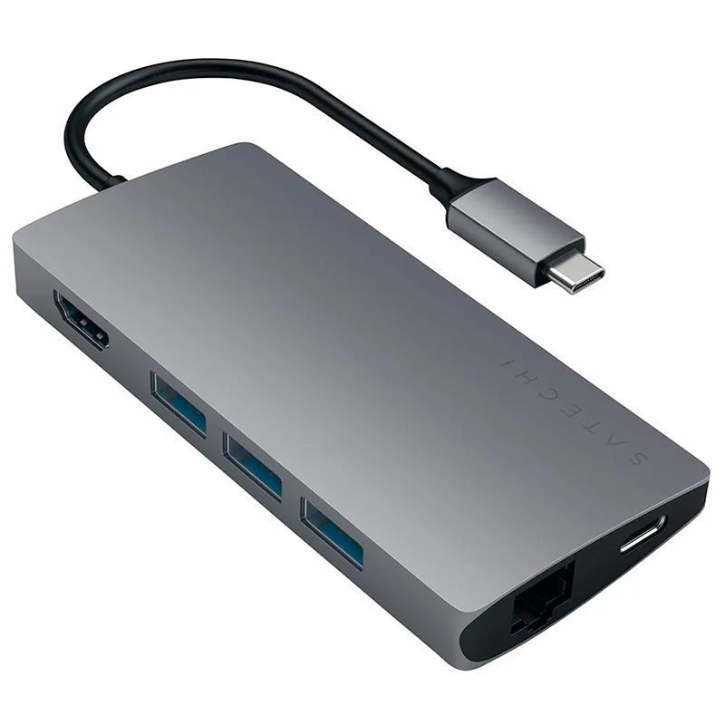 ADAPTADOR SATECHI MULTIPORT STTCMA2M CINZA