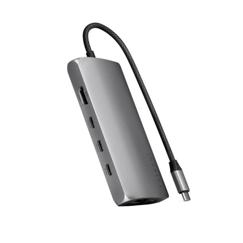 ADAPTADOR SATECHI HUB TIPOC MULTIPORT STP8KEM CINZA