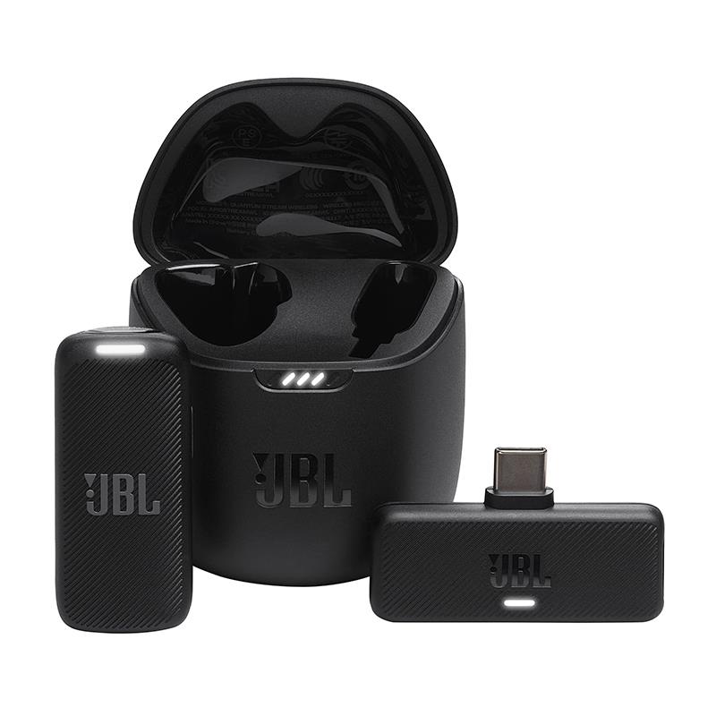 MICROFONE JBL S/FIO PARA CELULAR QUANTUM STREAM PRETO