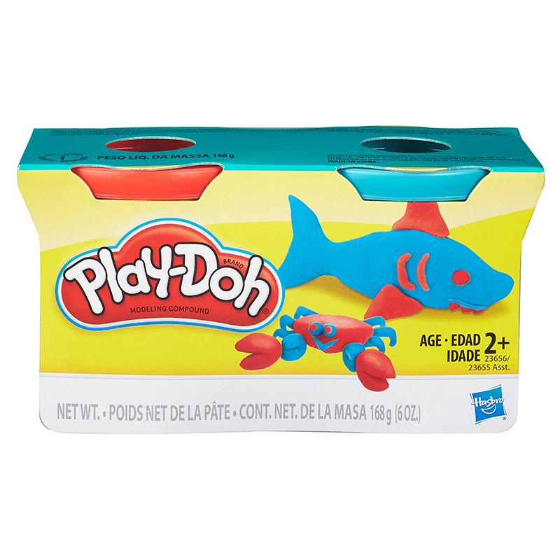 MASSA DE MODELAR PLAY-DOH 23658/23655 ROSA AZUL 2 POTES