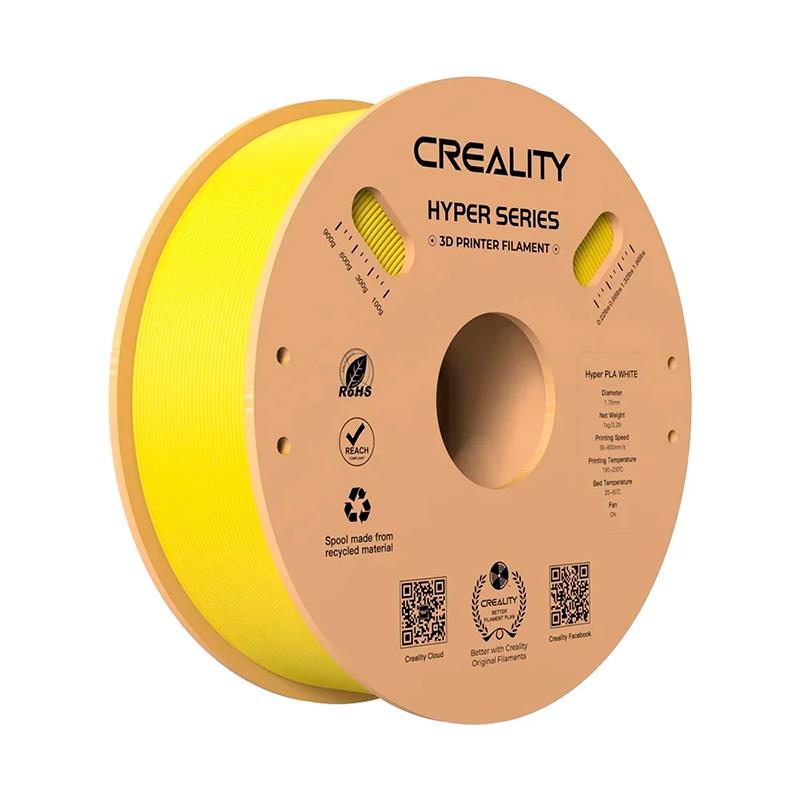 FILAMENTO PARA IMPRESSORA CREALITY 3D CR SERIES 1.75MM 1KG AMARELO