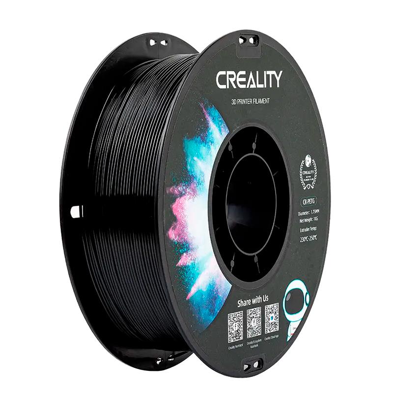 FILAMENTO CREALITY PARA IMPRESSORA 3D 1.75MM CR SERIES 1KG PRETO