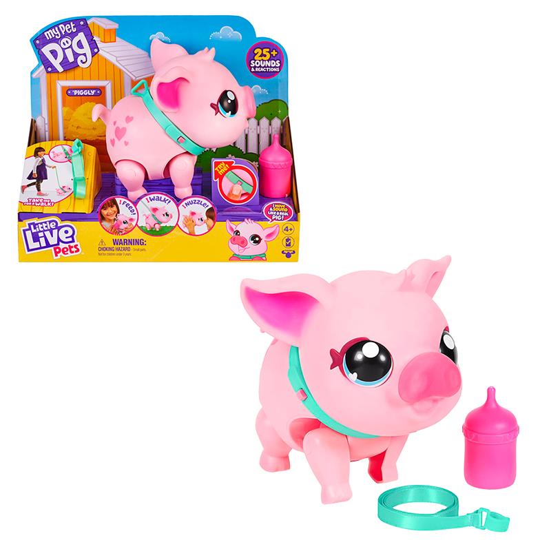 BRINQUEDO ROBO MOOSE PORQUINHO LITTLE LIVE PETS MY PET PIG 26366