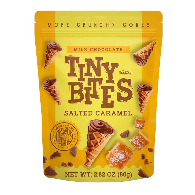 MINI CASQUINHA DE CARAMELO SALGADO BEEMAX TINY BITES 80G