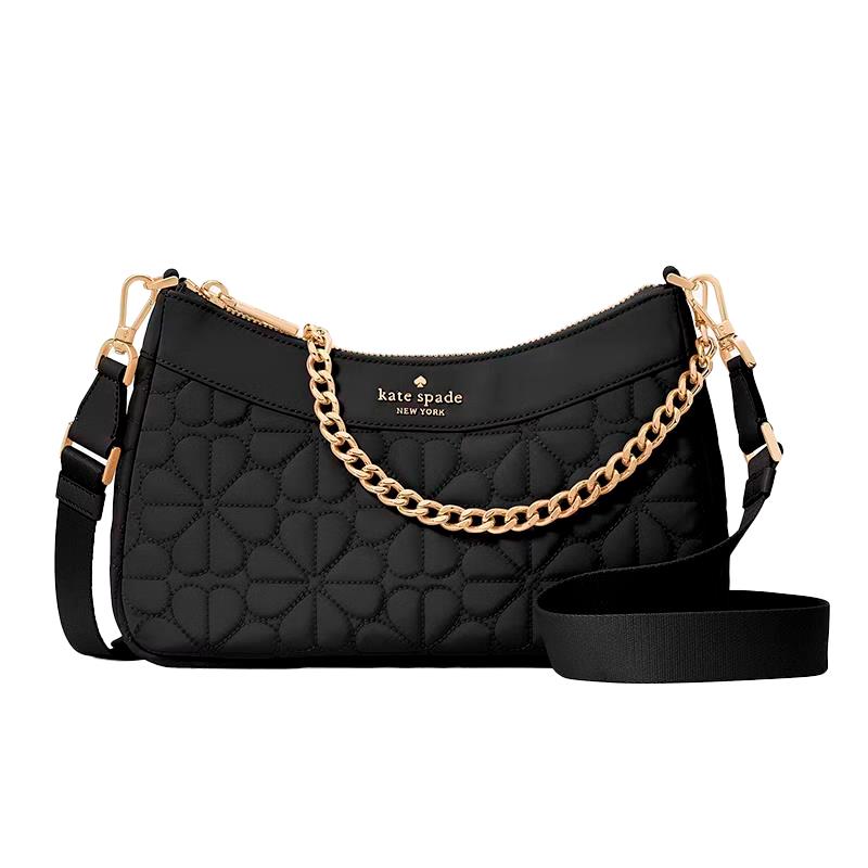 BOLSA DE OMBRO KATE SPADE FEMININA SPADE FLOWER BLACK KK077