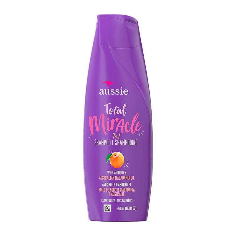 SHAMPOO AUSSIE TOTAL MIRACLE 7 EM 1 COM APRICOT E OLEO DE MACADAMIA 360ML
