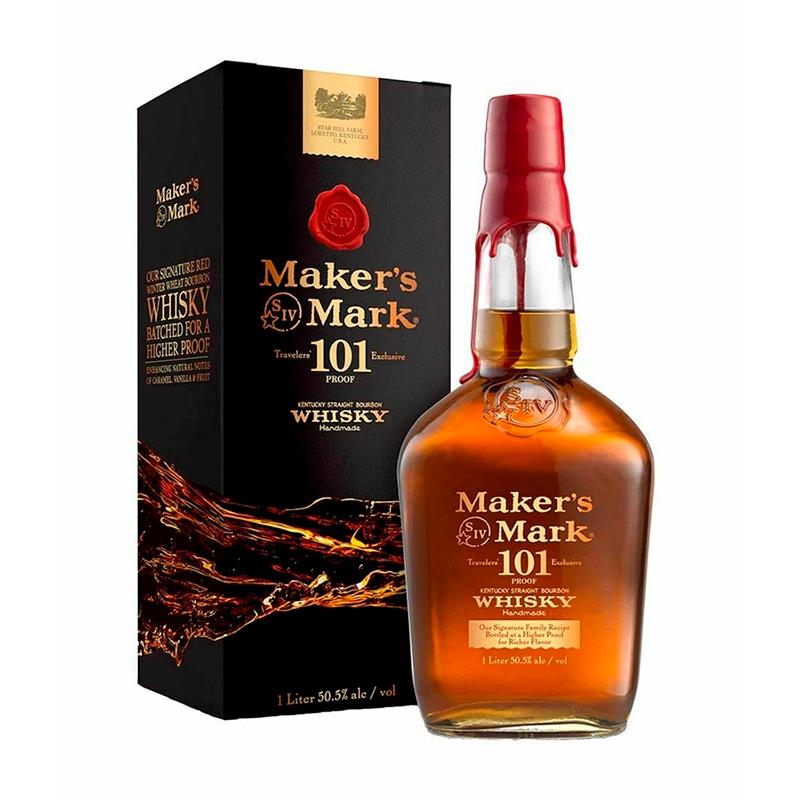 WHISKY JIM BEAM BOURBON MAKERS MARK 101 GIFT BOX 1L 50,5% 21187