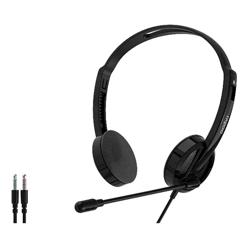 FONE RAPOO H102 C/MIC 3.5MM BLACK