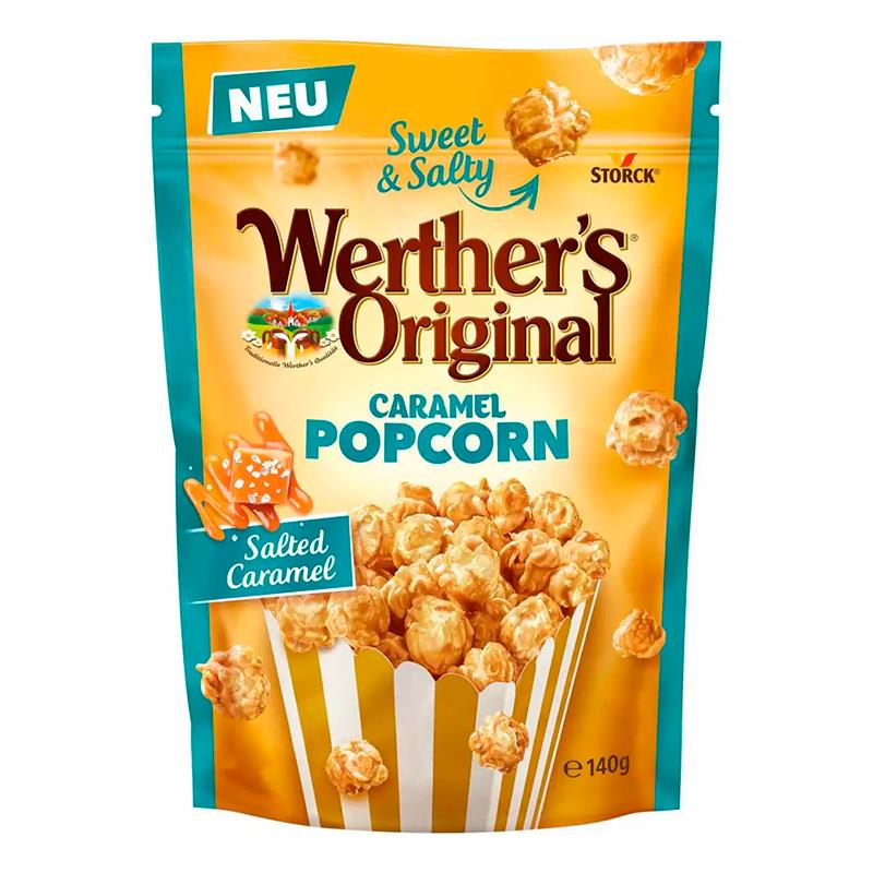 PIPOCA STORCK WERTHERS ORIGINAL DE CARAMELO SALGADO 140G