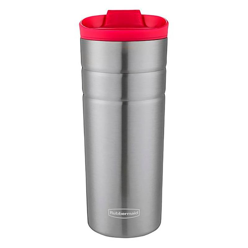 COPO TERMICO RUBBERMAID 473ML PRATA PINK RUBBERMAID