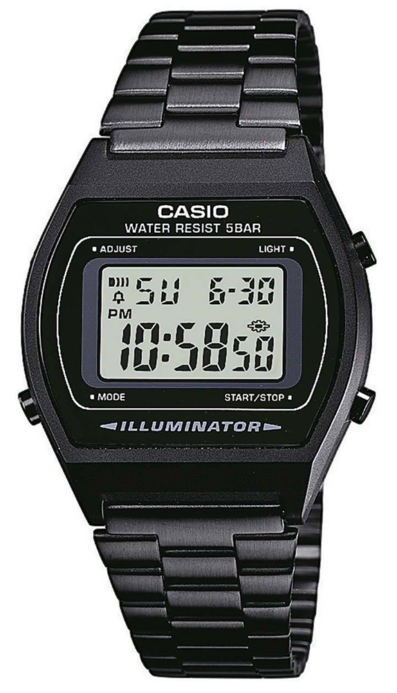 RELOGIO CASIO UNISEX VINTAGE B640WB1ADF PRETO