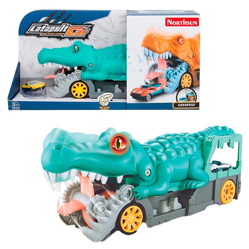 CARRINHO NORTHSUN COM CATAPULTA DE CROCODRILO NS020648