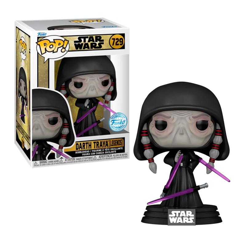 BONECO FUNKO POP DARTH TRAYA SPECIAL EDITION 729 C/CABECA OSCILANTE