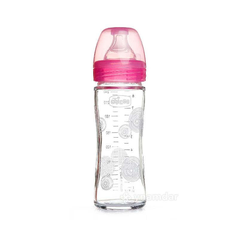 MAMADEIRA PARA BEBE CHICCO WELL BEING 240ML ROSA 28721100