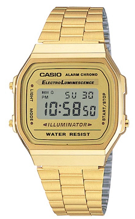 RELOGIO MASC CASIO A168WG9WDF DOURADO