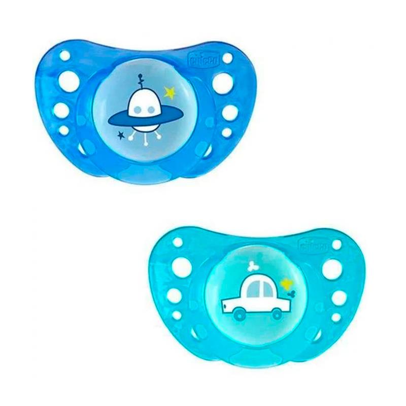 CHUPETA PHYSIO CHICCO 16 A 36 MESES COR AZUL 7503421