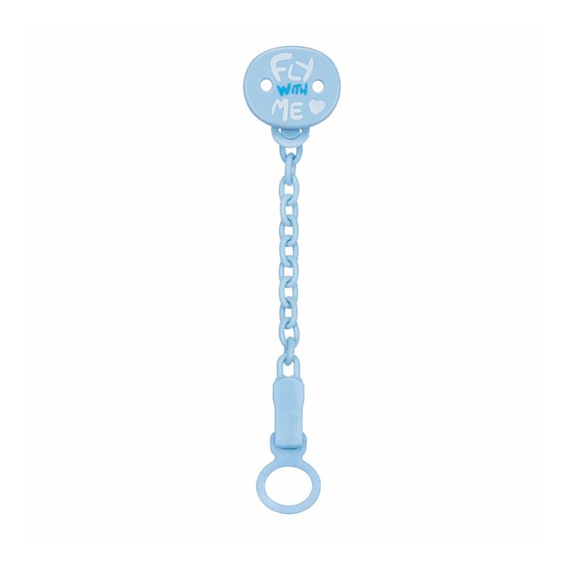 PRENDEDOR DE CHUPETA CHICCO CLIP COM CORRENTE AZUL CEU 4084210