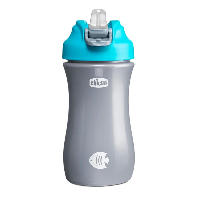 COPO INFANTIL CHICCO POPUP 2 ANOS 350ML AZUL 6920200