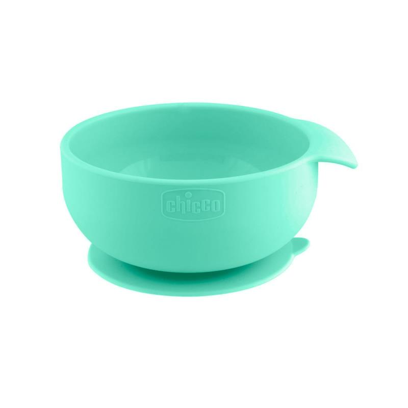BOWL DE SILICONE CHICCO COM VENTOSA 6 MESES AZUL CLARO 10221200