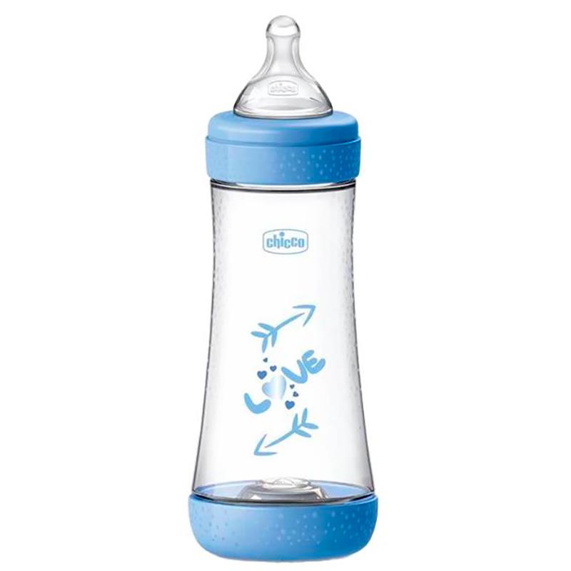 MAMADEIRA PARA BEBE CHICCO PERFECT 5 4 MESES 300ML AZUL 2023521