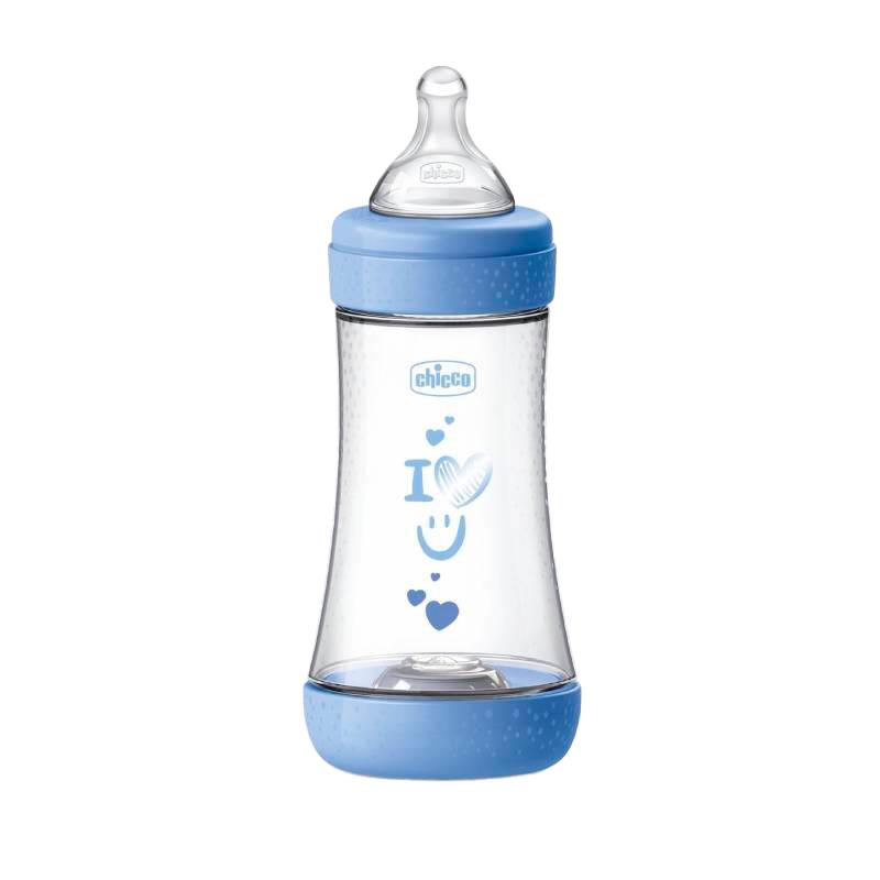 MAMADEIRA PARA BEBE CHICCO PERFECT 5 2 MESES 240ML AZUL 20223210