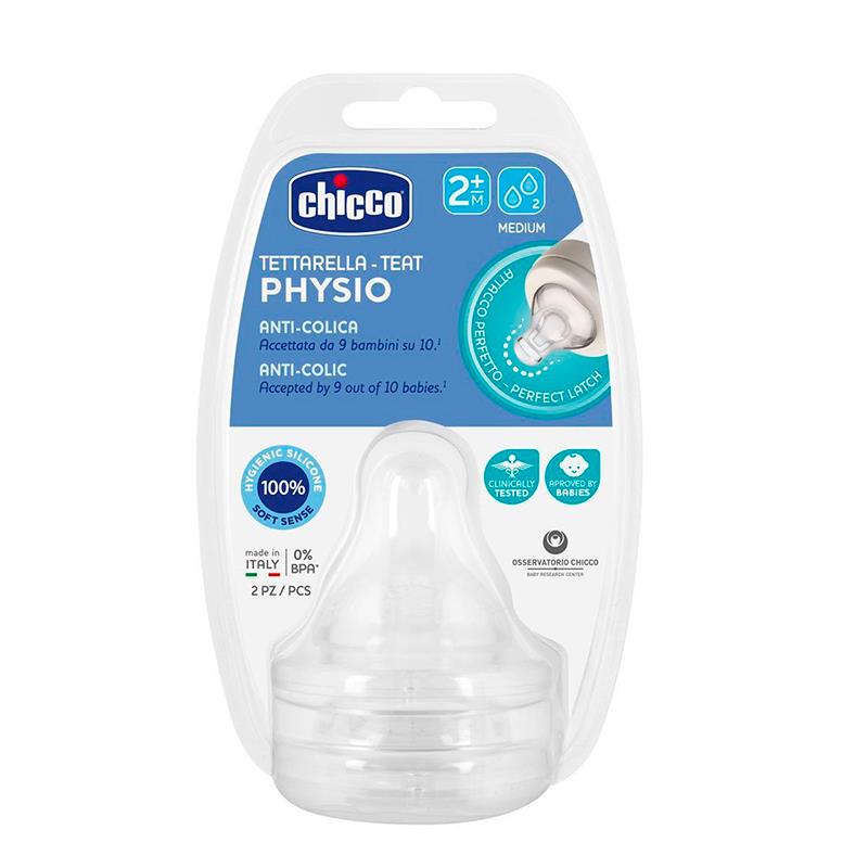 BICO DE MAMADEIRA PARA BEBE CHICCO TETARELLA PHYSIO SILICONE 2UN 2 MESES 20323000