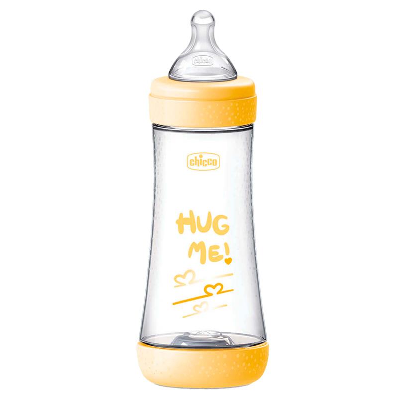 MAMADEIRA PARA BEBE CHICCO PERFECT 5 4 MESES 300ML AMARELO 20235310