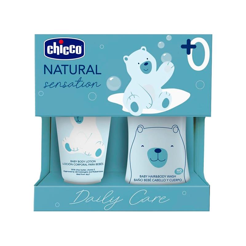 KIT CHICCO DAILY CARE BODY LOTION 150ML E SHAMPOO E SABONETE 200ML 96951