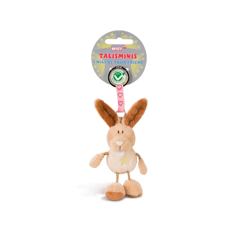 CHAVEIRO DE PELUCIA NICI TALISMINIS COELHO 7CM