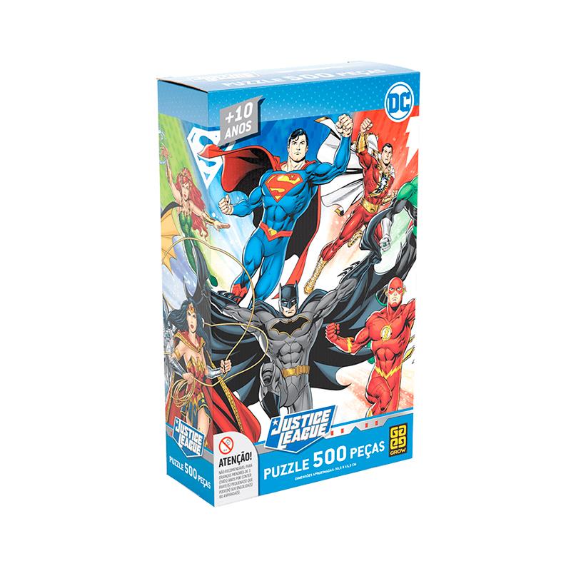 QUEBRA CABECA CLEMENTONI LIGA DA JUSTICA COMPACT 500PCS